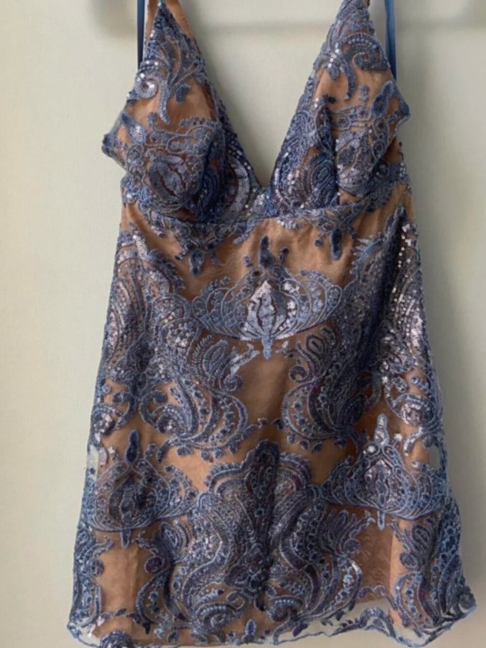 Free People Night Shimmer mini dress